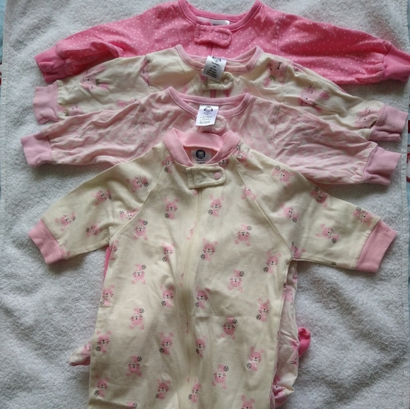 Gerber  footies pajamas size 0-3 Months - Picture 2 of 9